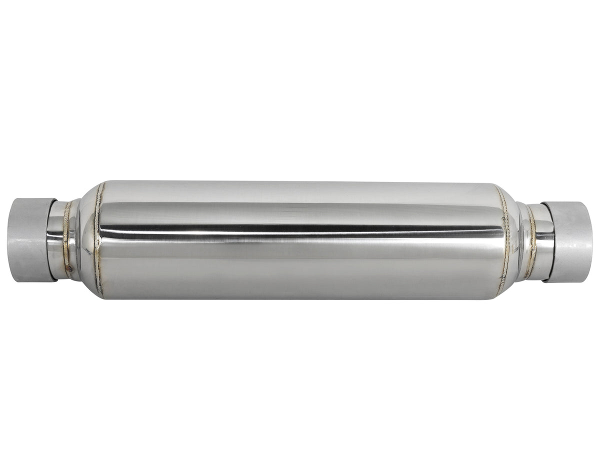 aFe MACH Force-Xp 304 Stainless Steel 2.5 IN Inet/Outlet Resonator 15 IN L