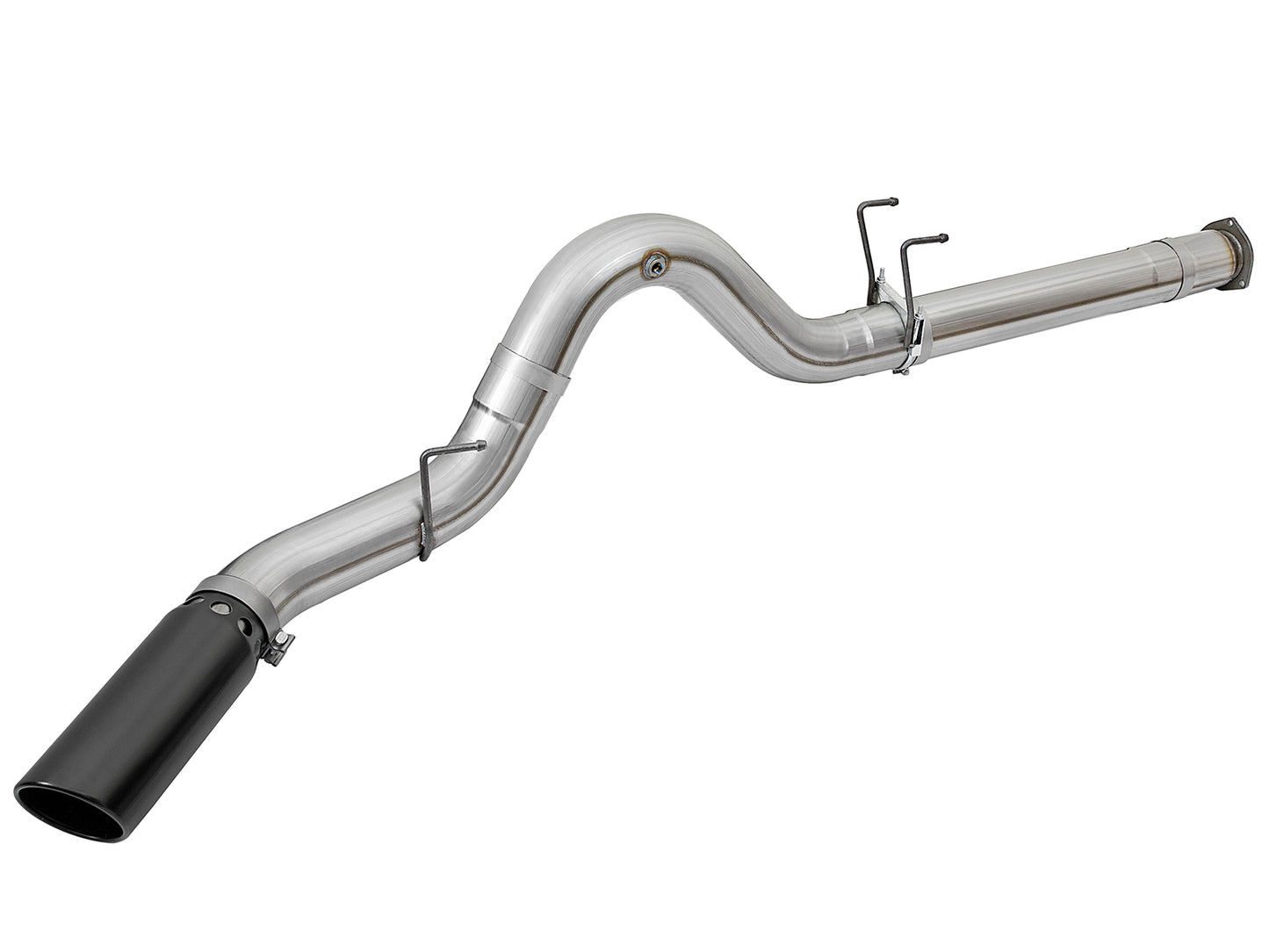 aFe ATLAS 5 IN Aluminized Steel DPF-Back Exhaust System w/Black Tip - Ford 2017-2026 6.7L