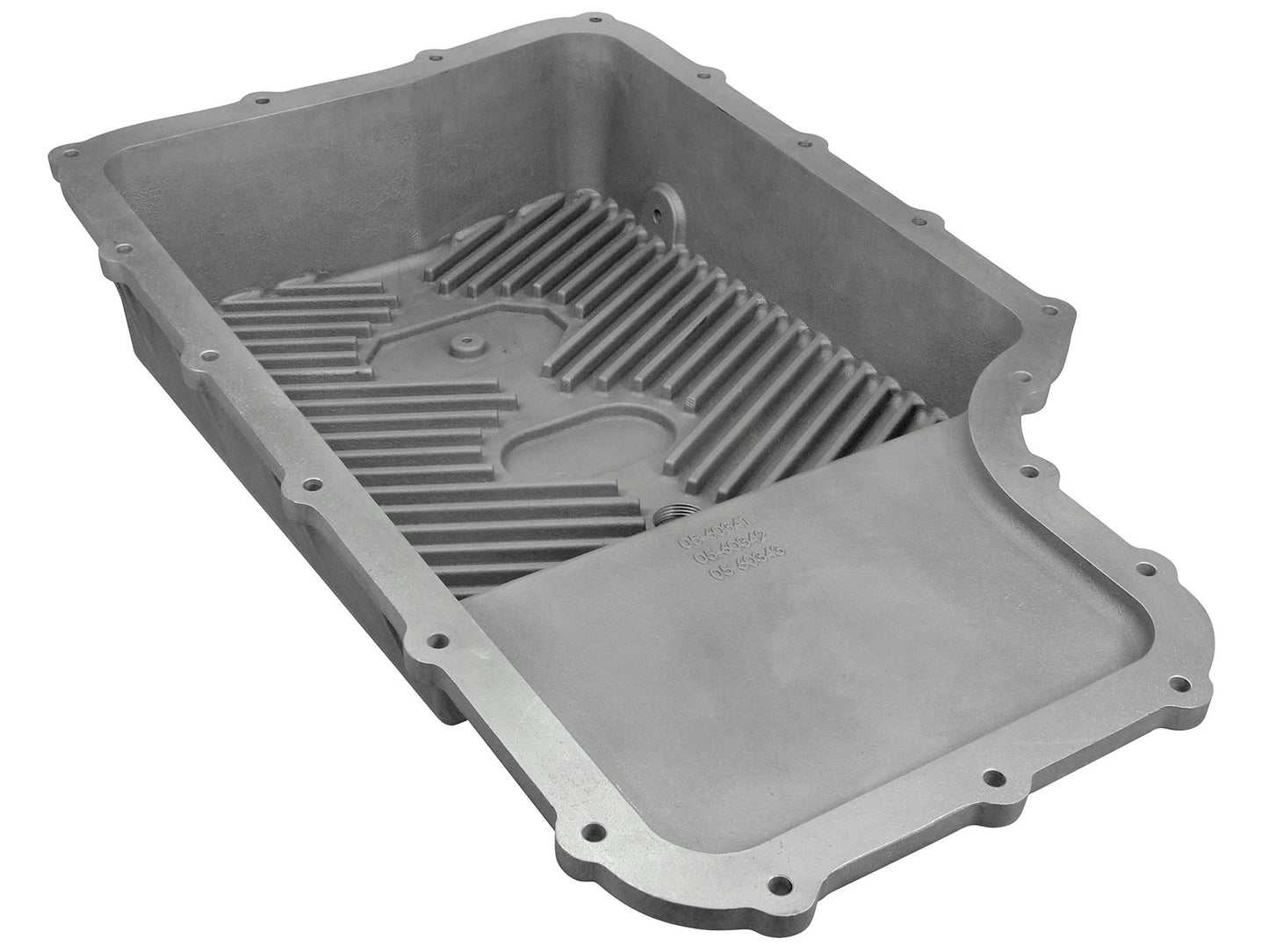 aFe Street Series Transmission Pan Raw w/ Machined Fins - Ford 2011-2021 6.2L/6.7L