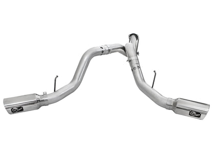 aFe ATLAS 4 IN Aluminized Steel DPF-Back Exhaust System w/Polished Tip - Ford 2011-2014 6.7L