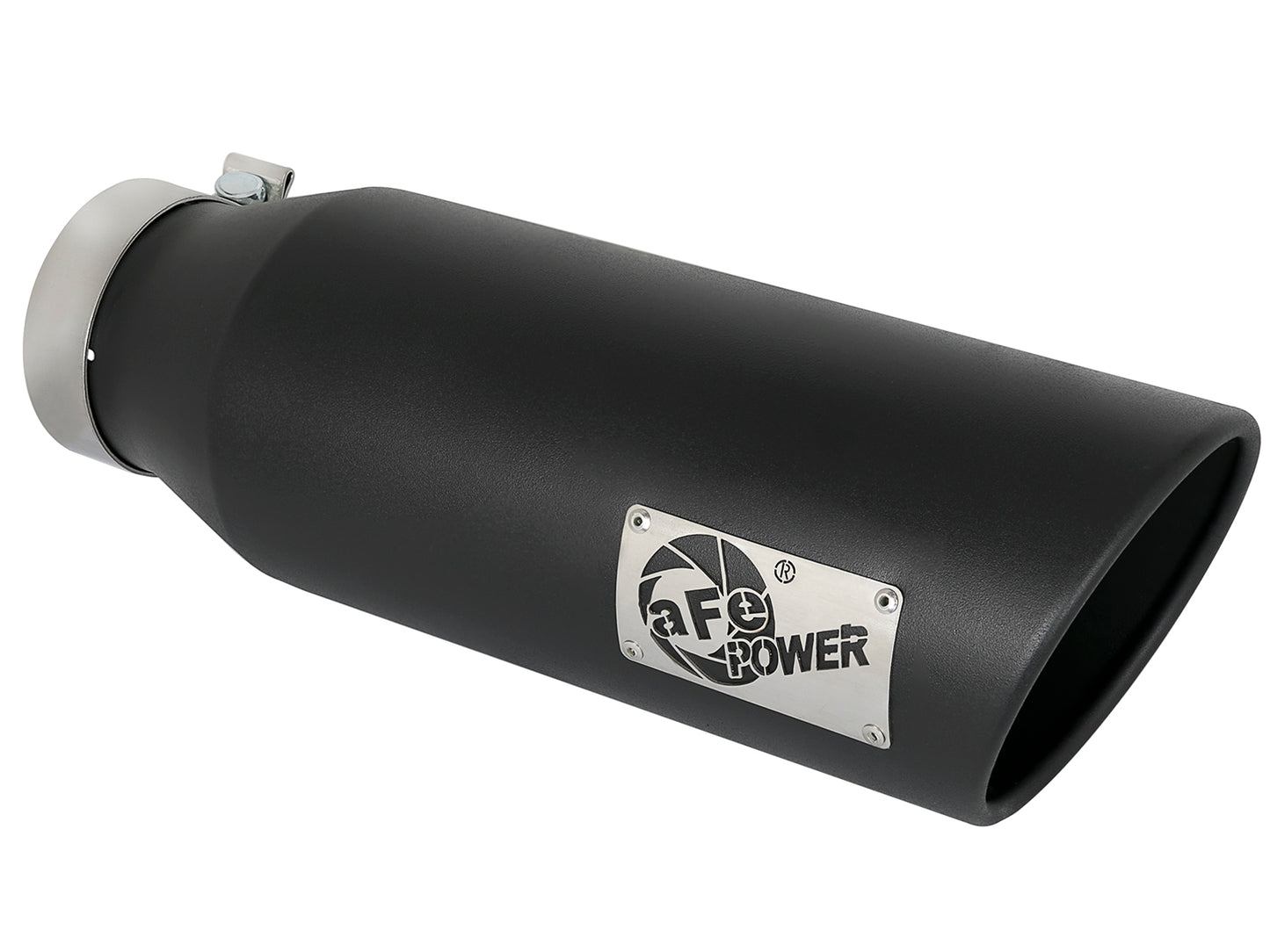 aFe MACH Force-Xp 409 Stainless Steel Clamp-on Exhaust Tip Black - 49T40601-B18