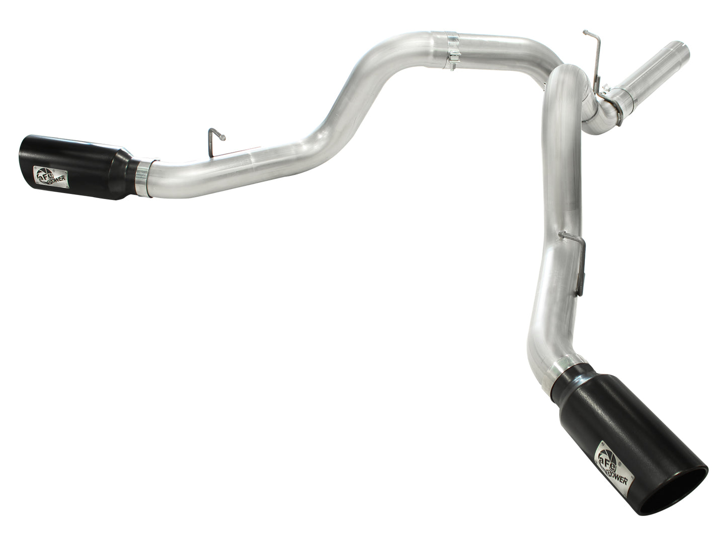 aFe ATLAS 4 IN Aluminized Steel DPF-Back Exhaust System w/Black Tip - Chevy/GMC 2011-2016 6.6L