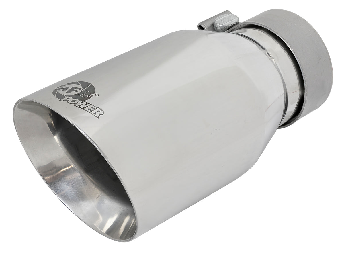 aFe MACH Force-Xp 304 Stainless Steel Clamp-on Exhaust Tip Polished - 49T30454-P092