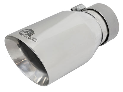 aFe MACH Force-Xp 304 Stainless Steel Clamp-on Exhaust Tip Polished - 49T30454-P092