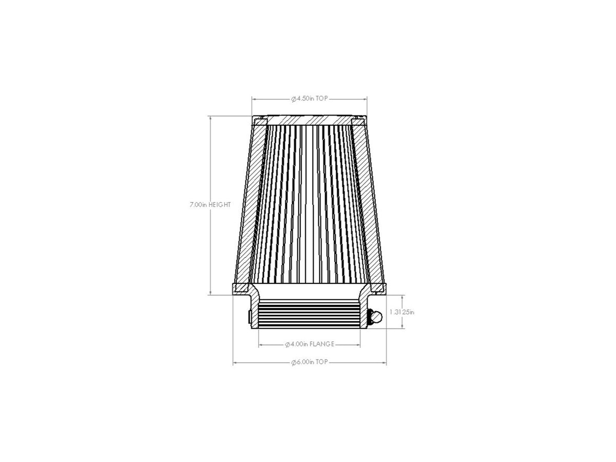 aFe Magnum FORCE Intake Replacement Air Filter w/ D2 Dura-Dry Media - 21-91057V