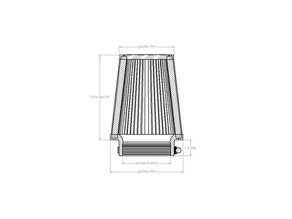 aFe Magnum FORCE Intake Replacement Air Filter w/ D2 Dura-Dry Media - 21-91057V