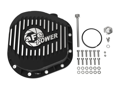 aFe Pro Series Differential Cover Black w/ Machined Fins