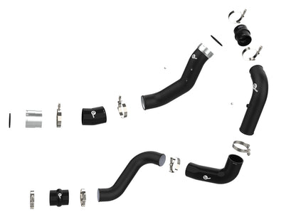 aFe BladeRunner Aluminum Hot and Cold Charge Pipe Kit Black - Chevy/GMC 2024-2026 6.6L