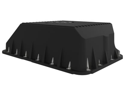 aFe Pro Series Transmission Pan Black w/ Machined Fins - Ford 1994-2010