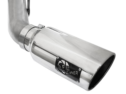 aFe ATLAS 4 IN Aluminized Steel DPF-Back Exhaust System w/Polished Tip - Ford 2011-2014 6.7L