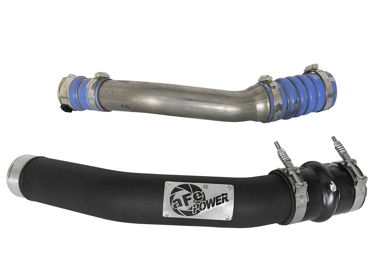 aFe BladeRunner 3 IN Aluminum Hot and Cold Charge Pipe Kit Black - Ford 2017-2022 6.7L