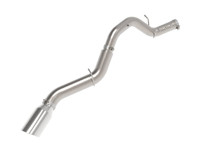 aFe Large Bore-HD 5 IN 409 Stainless Steel DPF-Back Exhaust System w/Polished Tip - Chevy/GMC 2024-2026 6.6L
