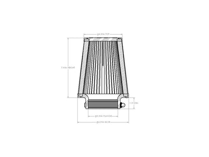 aFe Magnum FORCE Intake Replacement Air Filter w/ D2 Dura-Dry Media - 21-91078V