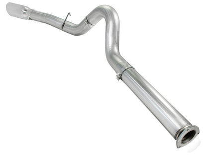 aFe ATLAS 5 IN Aluminized Steel DPF-Back Exhaust System w/Polished Tip - Ford 2011-2014 6.7L