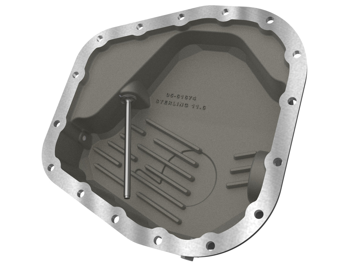 aFe Pro Series Rear Differential Cover Black w/ Machined Fins - Ford 2023-2026 6.7L/7.3L