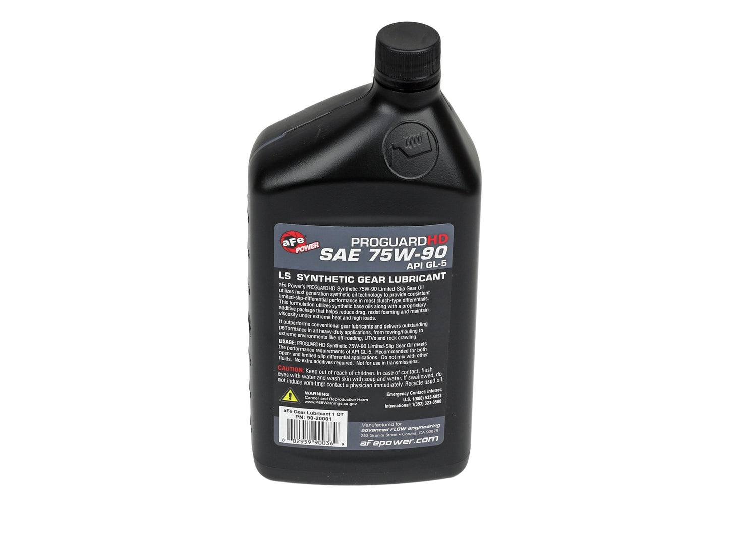 aFe Chemicals Pro GUARD D2 Synthetic Gear Oil 75W-90, 1 Qt.