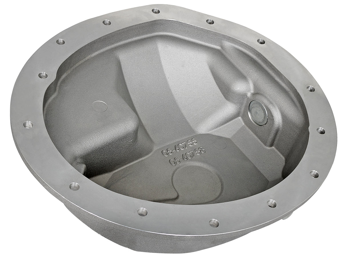 aFe Street Series Front Differential Cover Raw w/ Machined Fins - Dodge/Ram 2003-2013 5.9L/6.7L