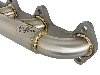 aFe Twisted Steel 304 Stainless Header w/ T4 Turbo Manifold