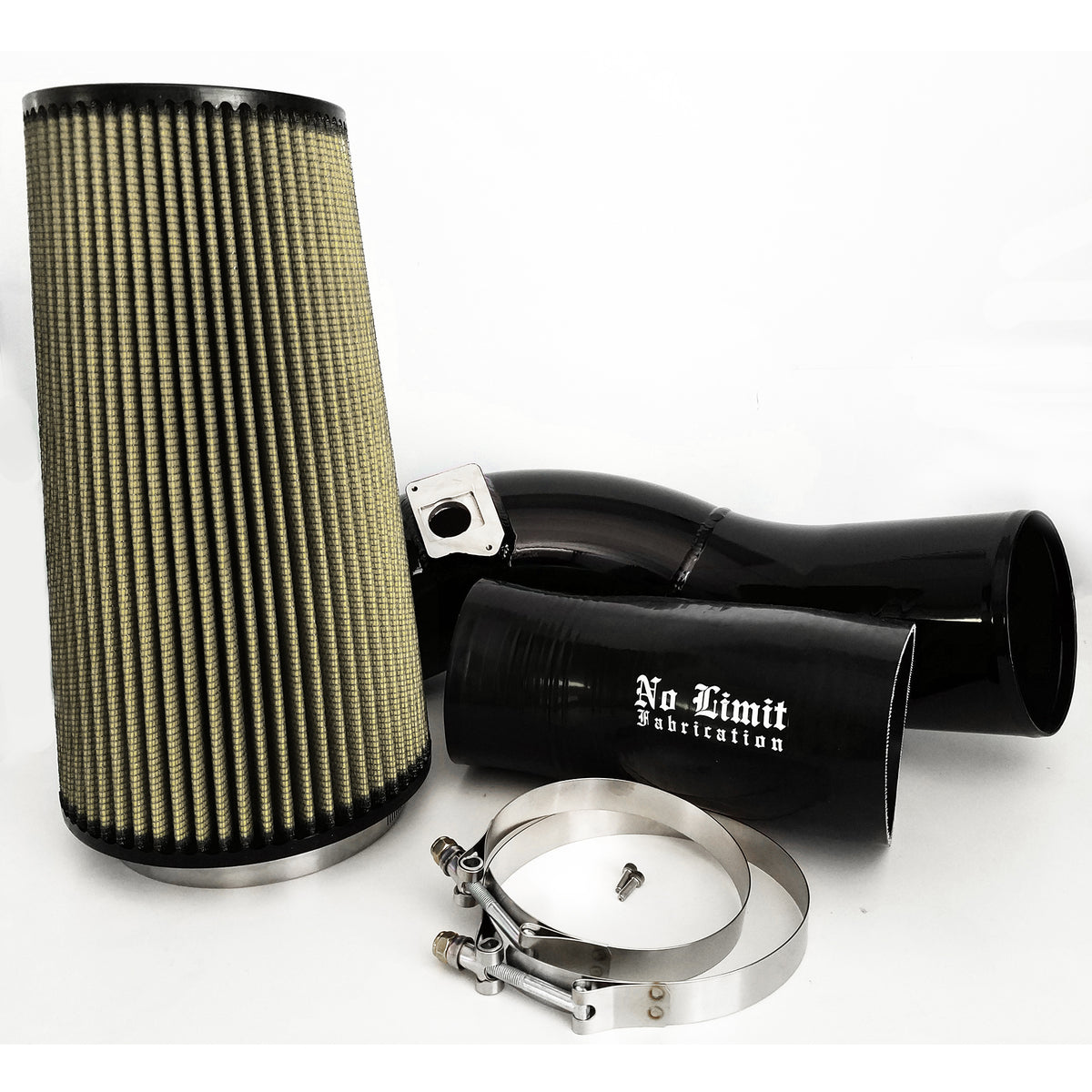 No Limit 6.0 Cold Air Intake 03-07 Ford Super Duty Power Stroke Black