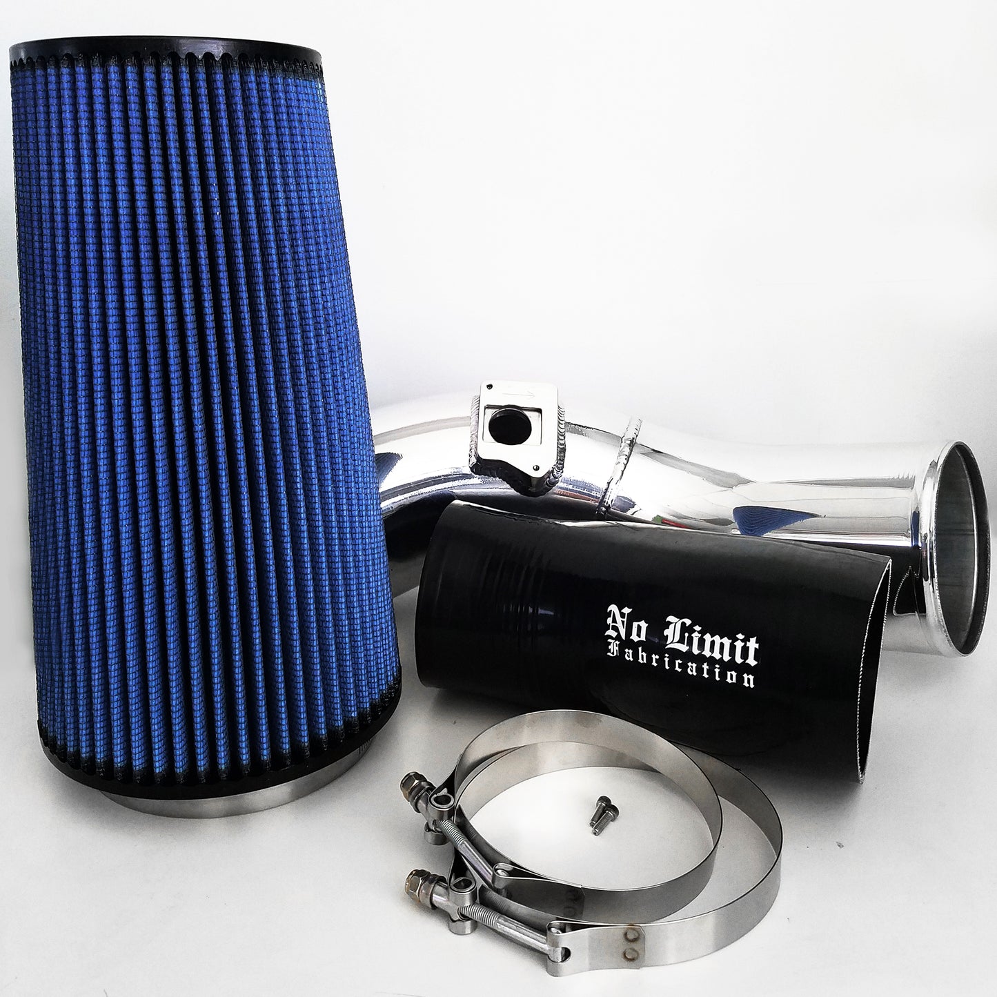 No Limit 6.0 Cold Air Intake 03-07 Ford Super Duty Power Stroke Polished