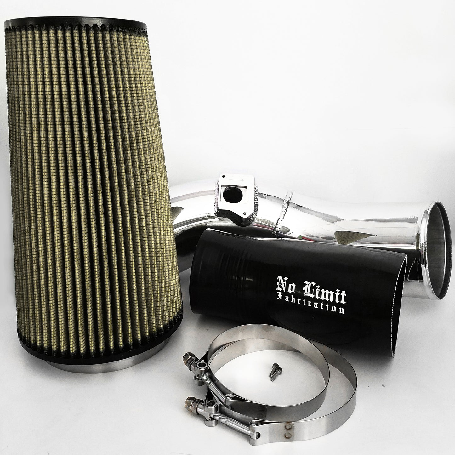No Limit 6.0 Cold Air Intake 03-07 Ford Super Duty Power Stroke Polished