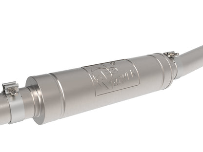 aFe Rebel Series 3 IN 304 Stainless Steel Middle-Side Exit Exhaust System Polished