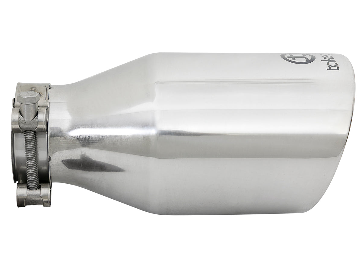 aFe Takeda 304 Stainless Steel Clamp-on Exhaust Tip Polished - 49T25454-P09