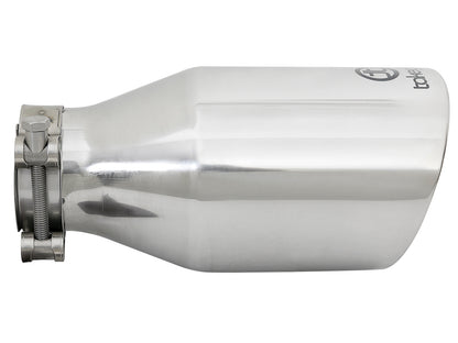 aFe Takeda 304 Stainless Steel Clamp-on Exhaust Tip Polished - 49T25454-P09