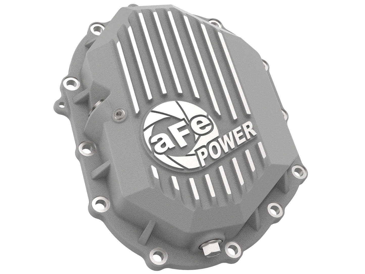 aFe Street Series Front Differential Cover Raw w/ Machined Fins - Chevy/GMC 2011-2020 6.0L/6.6L