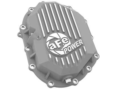 aFe Street Series Front Differential Cover Raw w/ Machined Fins - Chevy/GMC 2011-2020 6.0L/6.6L