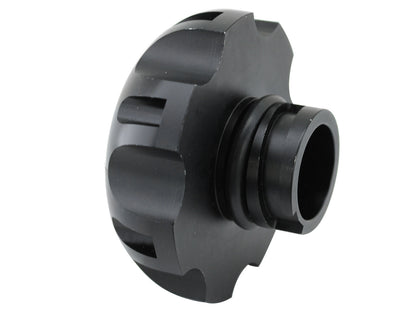 aFe Machined Billet Aluminum Oil Fill Cap - Matte Black - Chevy/GMC 2001-2016 6.6L