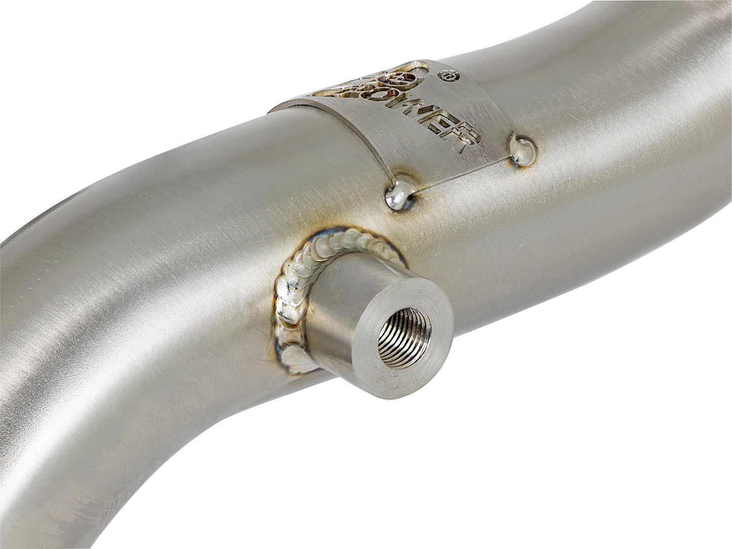 aFe Twisted Steel 304 Stainless Steel Header Up-Pipes - Ford 2008-2010 6.4L