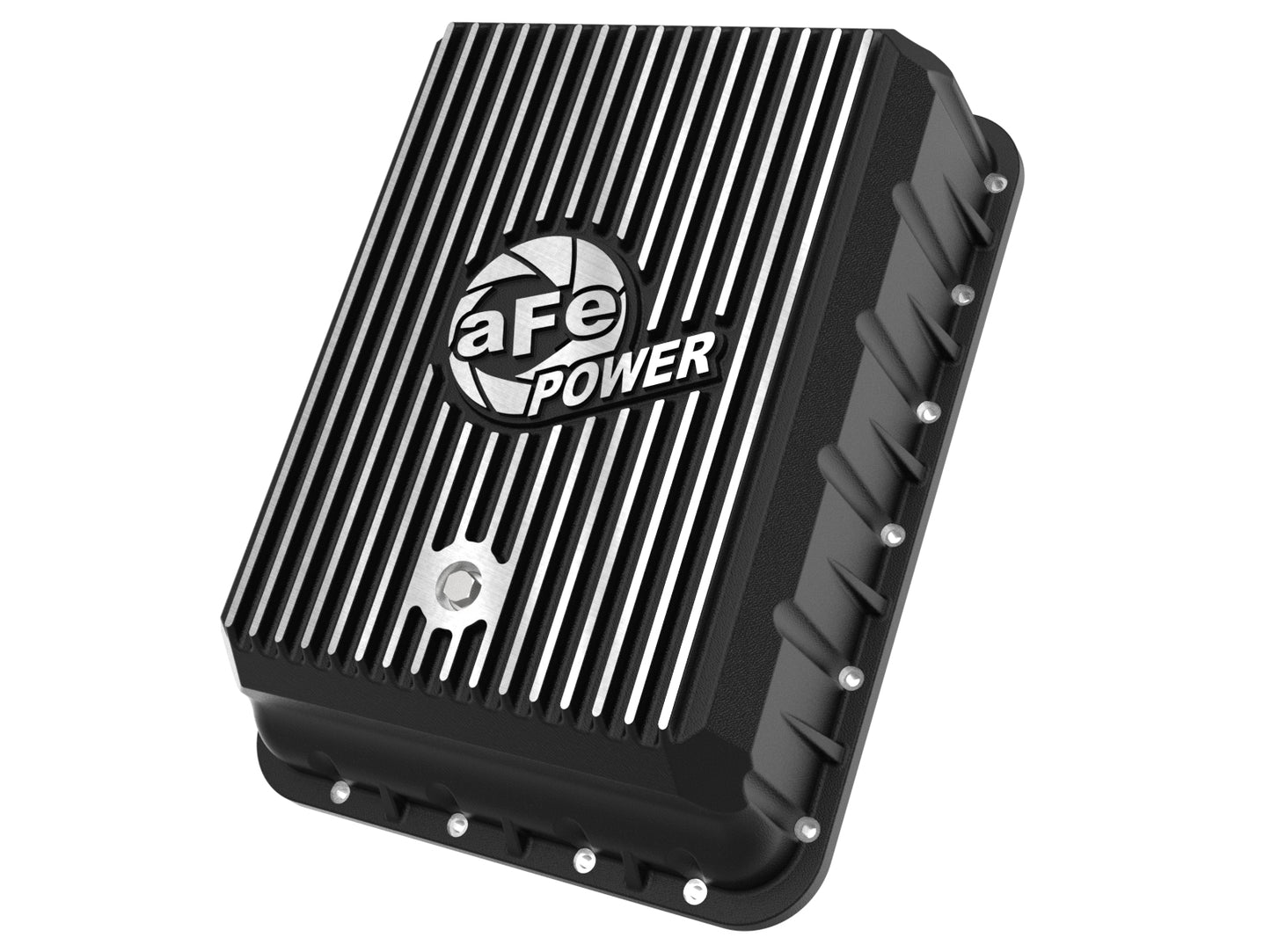 aFe Pro Series Transmission Pan Black w/ Machined Fins - Ram 2013-2024 6.7L
