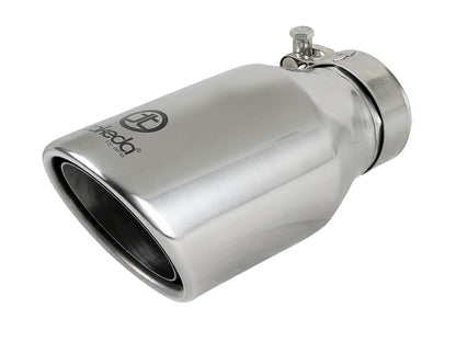 aFe Takeda 304 Stainless Steel Clamp-on Exhaust Tip Polished - 49T25404-P08