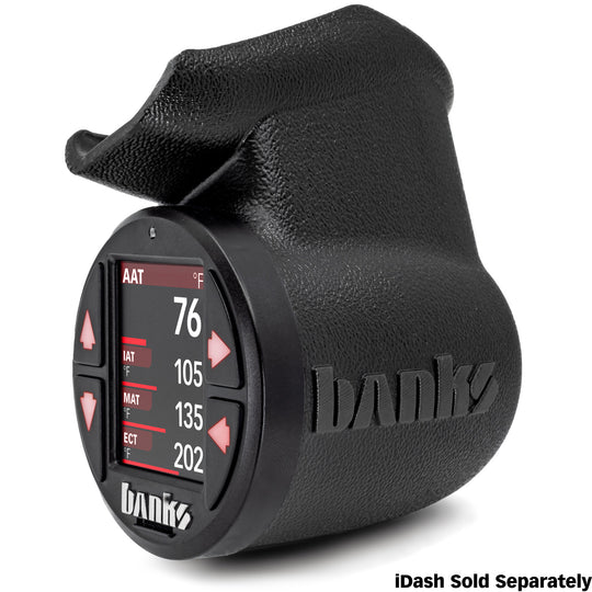 Banks Power iDash Stealth Pod Mounts Grab Handle Gauge Pod - Ram 2019-2026 6.4L/6.7L