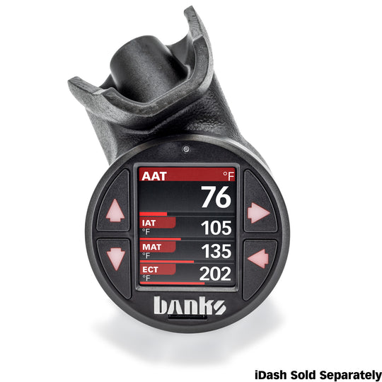 Banks Power iDash Stealth Pod Mounts Grab Handle Gauge Pod - Ram 2019-2026 6.4L/6.7L