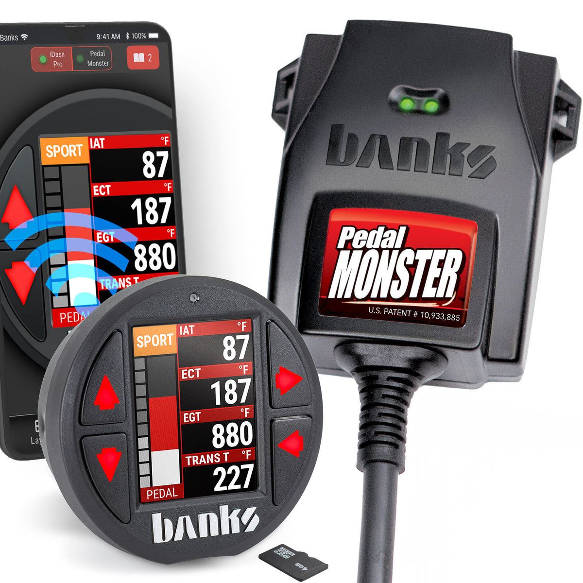 Banks Power PedalMonster Torque Response Controller with iDash Data Pro