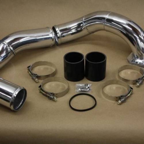 No Limit 64BACSK 6.4L Coldside Kit - Black Powder-Coated Aluminum - 2008-2010 Ford Super Duty Power Stroke