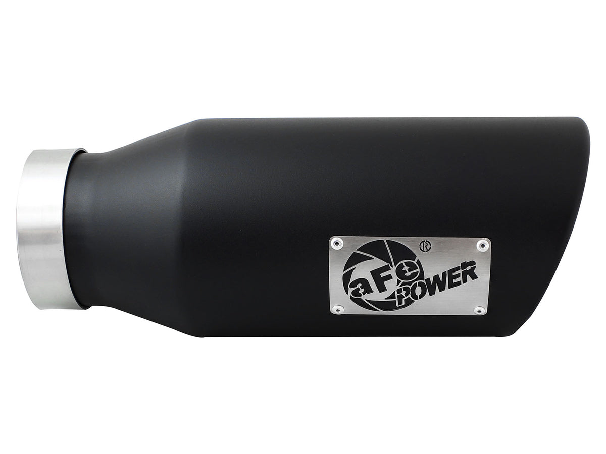aFe MACH Force-Xp 409 Stainless Steel Clamp-on Exhaust Tip Black - 49T40601-B15