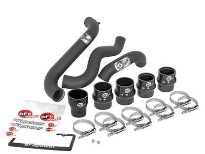 aFe BladeRunner 3 IN Aluminum Hot and Cold Charge Pipe Kit Black - Chevy/GMC 2011-2016 6.6L