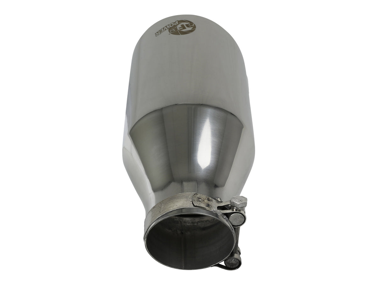 aFe MACH Force-Xp 304 Stainless Steel Clamp-on Exhaust Tip Polished - 49T25454-P091
