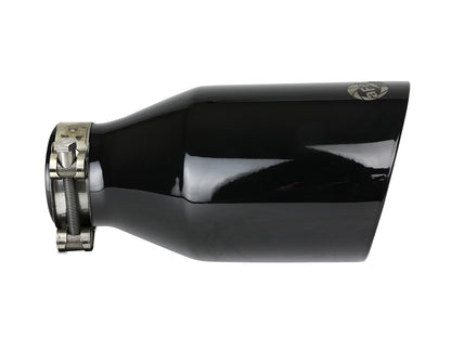 aFe MACH Force-Xp 409 Stainless Steel Clamp-on Exhaust Tip Black - 49T25454-B091