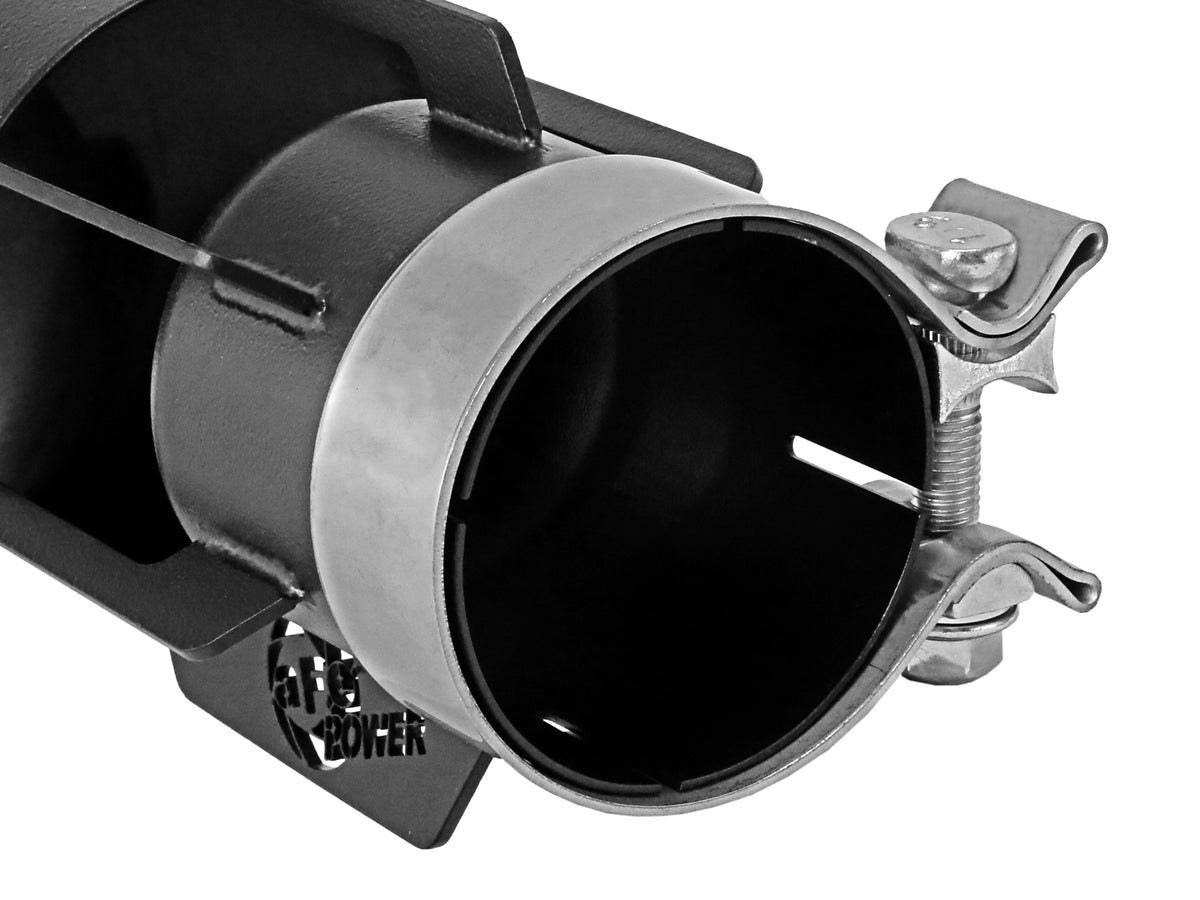 aFe MACH Force-Xp 304 Stainless Steel Clamp-on Exhaust Tip Black - 49T30401-B151