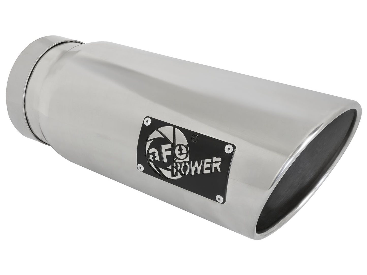 aFe MACH Force-Xp 304 Stainless Steel Clamp-on Exhaust Tip Polished - 49T50601-P15