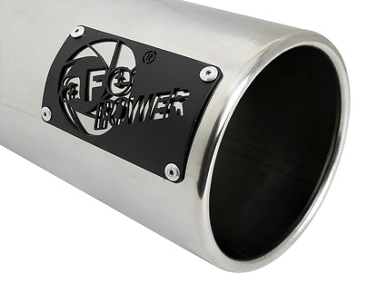 aFe SATURN 4S 304 Stainless Steel Intercooled Clamp-on Exhaust Tip Polished
