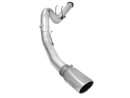 aFe ATLAS 5 IN Aluminized Steel DPF-Back Exhaust System w/Polished Tip - Ford 2015-2016 6.7L