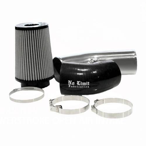 No Limit 6.7 Powerstroke Cold Air Intake Black Dry Filter