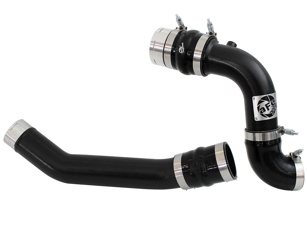 aFe BladeRunner 3 IN Aluminum Hot and Cold Charge Pipe Kit Black - Ford 2011-2016 6.7L
