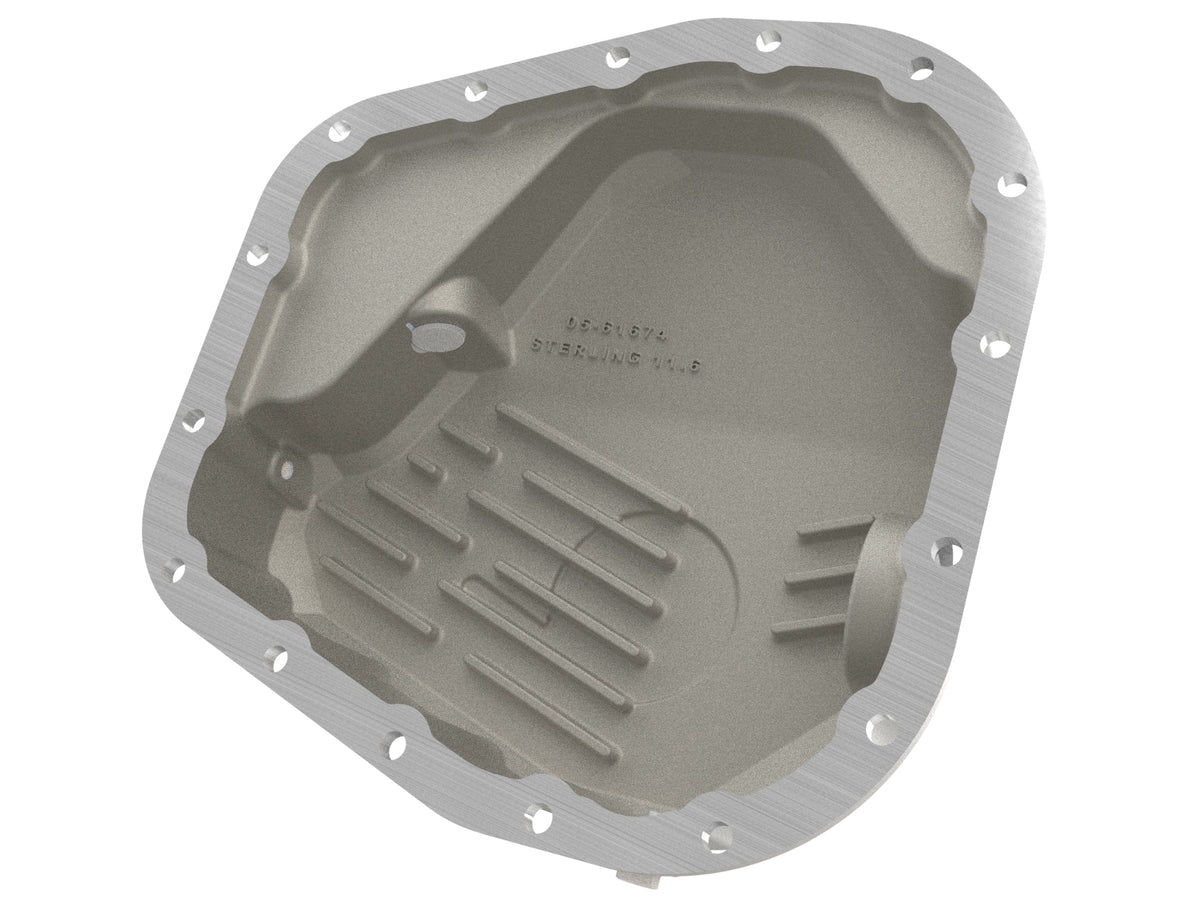 aFe Street Series Rear Differential Cover Raw w/ Machined Fins - Ford 2023-2026 6.7L/7.3L