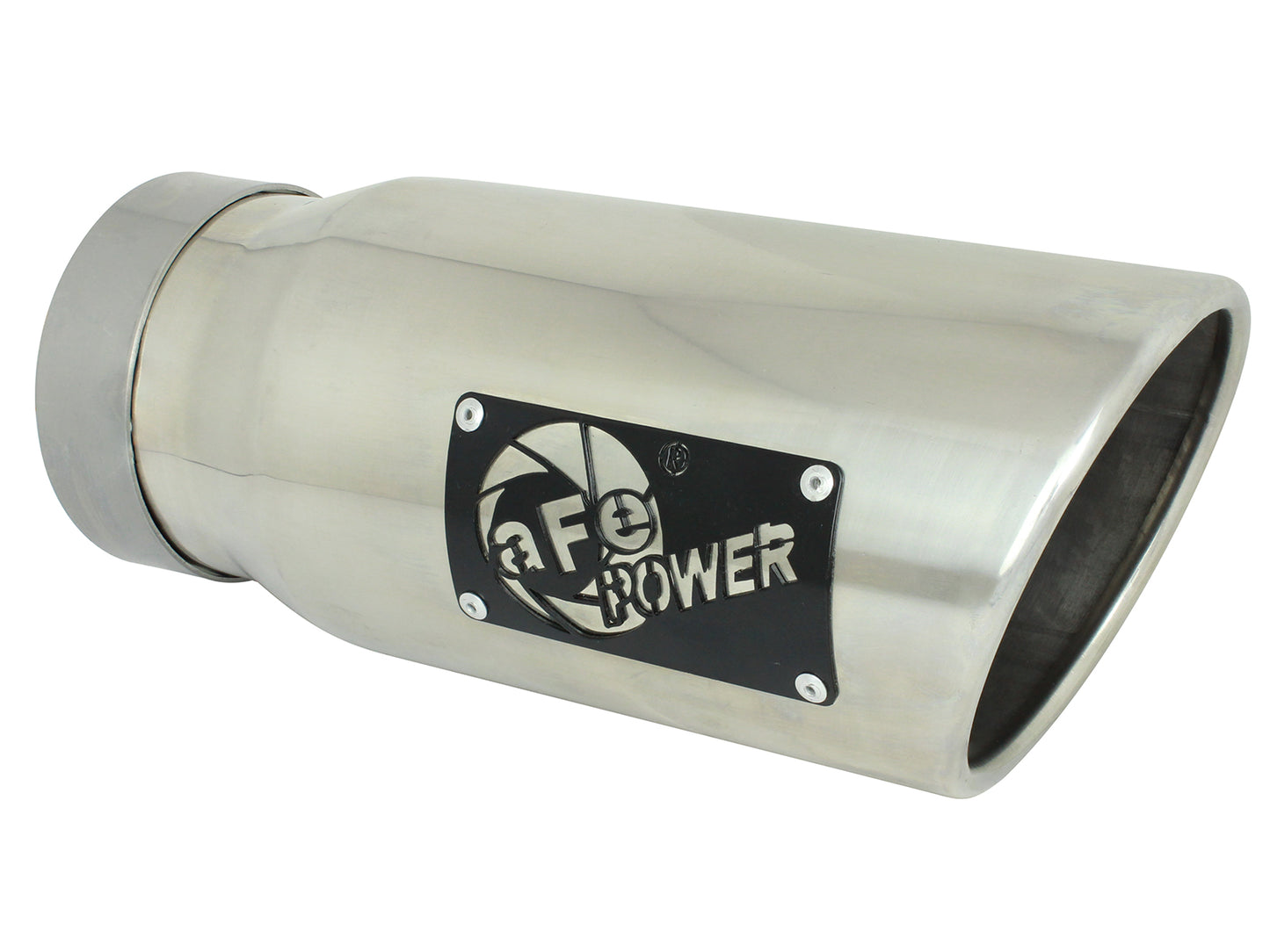 aFe MACH Force-Xp 304 Stainless Steel Clamp-on Exhaust Tip Polished - 49T40501-P12